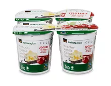 Jogurt des Monats: Coop Naturaplan Bio-Jogurt Kirsche-Vanille, Fairtrade Max Havelaar, 4 x 150 g
