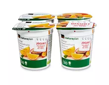 Jogurt des Monats: Coop Naturaplan Bio-Jogurt Orange-Passionsfrucht, 4 x 150 g, Quattro