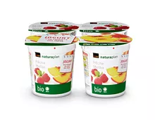 Jogurt des Monats: Coop Naturaplan Bio-Jogurt Pêche Melba, 4 x 150 g