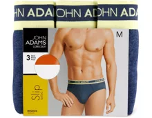 John Adams Herren-Slip oder -Short im 3er-Pack, 3er-Pack