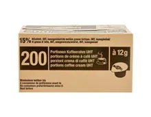 Kaffeerahm 15% Milchfett UHT 200 Portionen