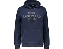 Karl Lagerfeld Herren-Hoodie Stickerei S, dunkelblau