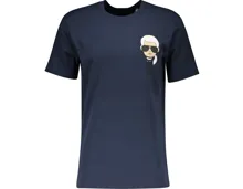 Karl Lagerfeld Herren-T-Shirt Head S, dunkelblau