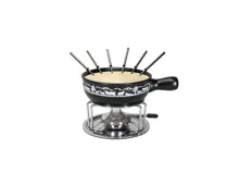 Käsefondue - Set "Scherenschnitt" schwarz