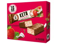 Keto Riegel Strawberry Chocolate