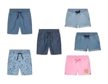 Kinder-Denimshorts