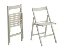 Klappstuhl Colori Buche massiv weiss