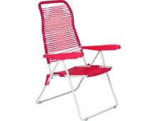 Klappstuhl Rosa, rot