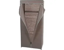 Kleiderschrank Duo Vliesstoff grau 70 x 154 x 46 cm