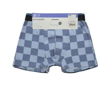 Knaben-Boxershorts Auto & Karomuster, 5 Stück blau