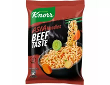 Knorr Asia Noodles Beef Taste Beutel Instant Nudel Snack 1 Portion