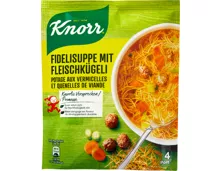 Knorr Fidelisuppe mit Fleischkügeli