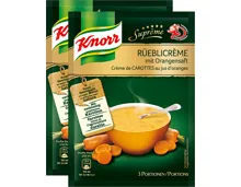 Knorr Suprême Suppe Rüeblicrème mit Orangen