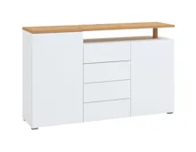 Kommode Aterno Dekor weiss 154 x 94 x 40 cm