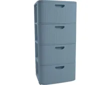 Kommode Domus, 4 Schubladen, blau