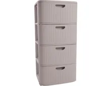 Kommode Domus, 4 Schubladen, greige