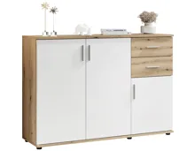 Kommode Leon Dekor Eiche Evoke weiss 120 x 84 x 35 cm