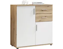 Kommode Leon Dekor Eiche Evoke weiss 80 x 84 x 35 cm