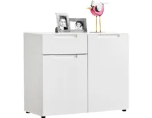 Kommode Mailand Dekor weiss Hochglanz 97 x 79 x 40 cm