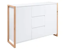 Kommode Verden Dekor weiss / Artisan Oak 120 x 88 x 40 cm