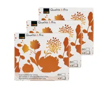 Kosmetiktücher Design Würfel 3-lagig Farbe assortiert 60 Stück 3x 60St