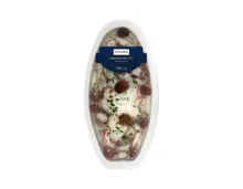 Krake Carpaccio mit Leccino Oliven