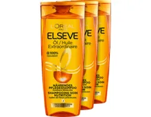 L'Oréal Elsève Pflegeshampoo Öl/ Huile Extraordinaire 3 x 250 ml