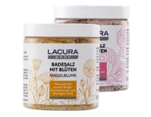 LACURA Badesalz mit Blüten