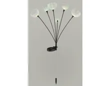 LED-Solarleuchte Flower, Edelstahl