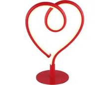 LED-Tischleuchte Amore, rot