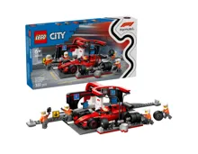 Lego® City 60443 F1® Boxenstopp mit Boxencrew und Ferrari Flitzer 6+ Jahre