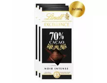 Lindt Excellence Tafelschokolade dunkel mit 70% Cacao 3x100g