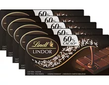Lindt Lindor Tafelschokolade Dunkel 60% Cacao