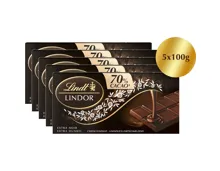 Lindt Tafel Lindor Noir 70% 5x100g