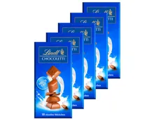 Lindt Tafelschokolade Chocoletti & Milch 5x100g