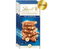 Lindt Tafelschokolade Grandes Noisettes & Lait Crémeux 3x150g