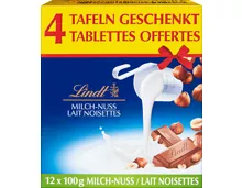 Lindt Tafelschokolade Milch-Nuss