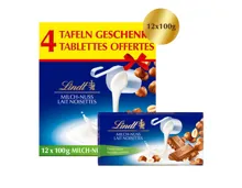 Lindt Tafelschokolade Milch & Nuss 12x100g
