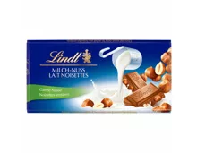 Lindt Tafelschokolade Milch Nuss