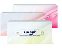 Linsoft-Kosmetik- oder Taschentücher in Mehrfach- sowie Sonderpackungen