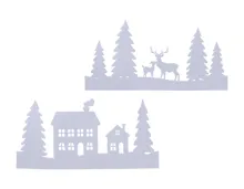 Livarno home Fensterbild mit LED-Lichterkette