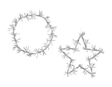 Livarno home LED-Dekokranz/-stern