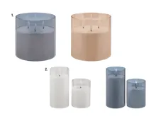Livarno home LED-Echtwachskerze (n) im Glas