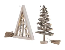 Livarno home LED-Holzdekoration