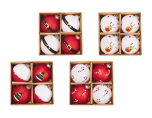 Livarno home Weihnachtsbaumschmuck, 4-tlg.