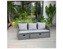 Loungesofa Paris grau