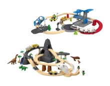 Lupilu® Eisenbahn-Set City-Express/Dinoland