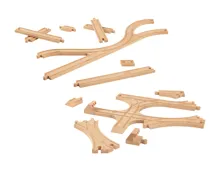 Lupilu® Schienen-/Weichen-Set, 16- bzw. 11-tlg.