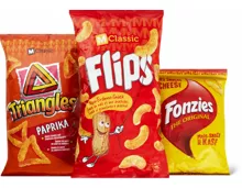 M-Classic-Flips, -Paprika Triangles und Fonzies