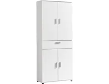 Mehrzweckschrank Kreta 5 Dekor weiss 75 x 184 x 35 cm